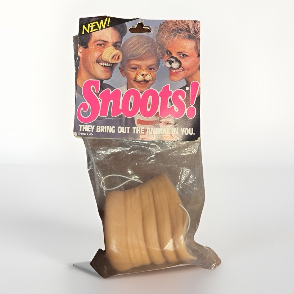 SNOOTS! VTG 1987 NOS Pig Nose NIP "They Bring Out the Animal in You."